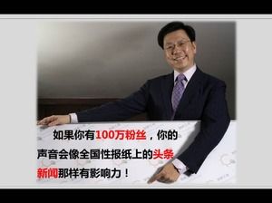 Șablon ppt de marketing Weibo