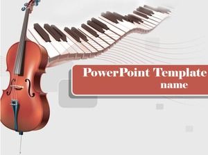 Music theme PPT template