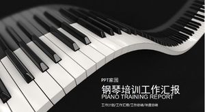 Șablon ppt de antrenament general de muzică de pian de afaceri atmosferă clasică