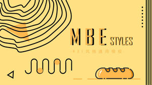 Creative MBE style baking theme PPT template