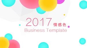 Permen warna template ppt umum bisnis bahasa Inggris sederhana dan datar