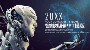 Descarga gratuita de la plantilla PPT de robot de inteligencia artificial