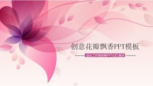 Plantilla ppt del plan de trabajo del informe empresarial hermoso rosado creativo