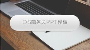 Apple ios biznes szablon stylu biurowego ppt
