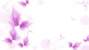 紫色美丽抽象植物花卉PPT背景图片