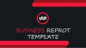 Simple and creative English business general ppt template