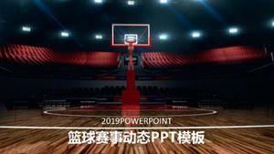Plantilla ppt dinámica de análisis de competencia de juego de baloncesto atmosférico de alta gama