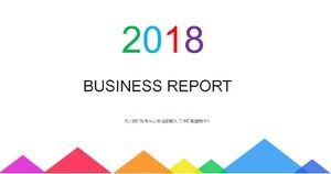 白く簡潔なビジネス作業報告レポートpptテンプレート