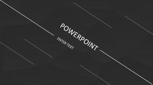 Black background minimalist lines fashion dynamic concise ppt template