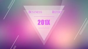 Purple fresh and beautiful business general PPT template
