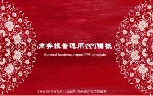 Modelo ppt geral de relatório de negócios festivo vermelho