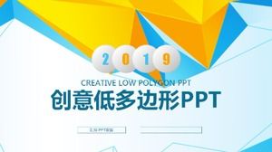 Creative low polygon ppt template
