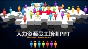 Plantilla PPT práctica y sencilla de formación de empleados de recursos humanos