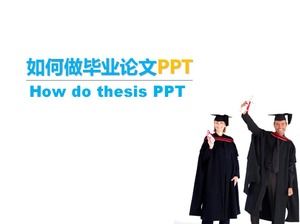 Plantilla PPT de defensa de tesis de graduación concisa blanca