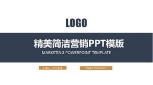 Exquisite and concise marketing ppt template
