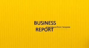 简单的黄色业务报告ppt模板