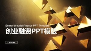 고급 패션 기업가 금융 작업 보고서 PPT 템플릿