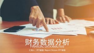 Modelo de ppt de análise financeira de negócios