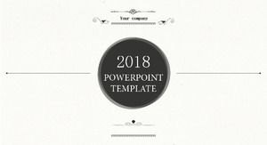 Simple atmospheric year-end project report ppt template