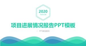 Modelo de ppt de relatório de progresso do projeto