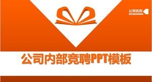 Pomarańczowy praktyczny szablon wewnętrznej konkurencji firmy ppt