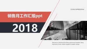 Sales month work report ppt template Sales month work report ppt template