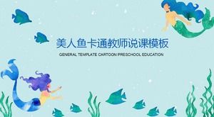Guru putri duyung kartun mengatakan template ppt pelajaran