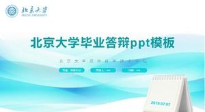 Modelo de ppt de defesa de graduação da Universidade de Pequim