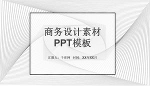 Descarga de plantilla PPT de material de diseño de negocios
