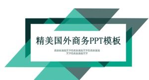 Download de modelo de PPT de negócios estrangeiros requintados