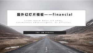Modelo de apresentação de slides estrangeiro - financeiro