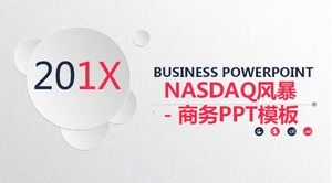 NASDAQ Storm-Business PPT Template