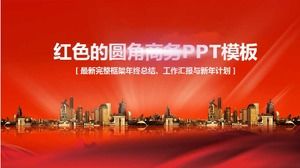 Download del modello PPT aziendale arrotondato rosso