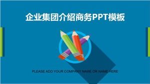 Unduhan template PPT bisnis pengenalan grup perusahaan