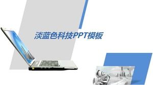 Modello PPT tecnologia azzurro
