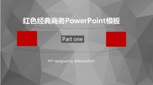Download do modelo de PowerPoint de negócios clássico vermelho