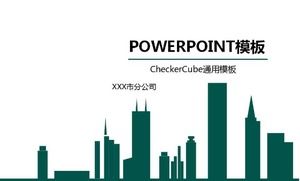 CheckerCube Universal Template (Green Image)