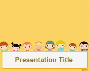 Bambini PowerPoint giorno Template