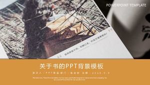 Modello di sfondo PPT sul libro