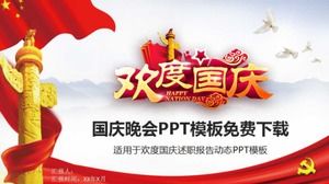 Kostenloser Download der PPT-Vorlage für die Nationalfeiertagsparty