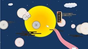 Mid-Autumn Festival greeting card ppt template