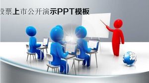 Notowania giełdowe szablon prezentacji publicznej PPT