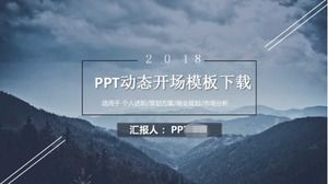 PPT dynamic opening template download