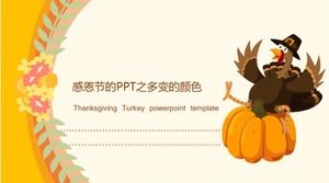 Die veränderbaren Farben von Thanksgiving PPT