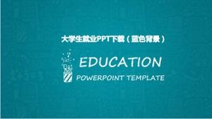 Download PPT per l'occupazione degli studenti universitari (sfondo blu)