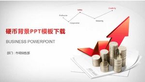 Download de modelo de PPT de fundo de moeda
