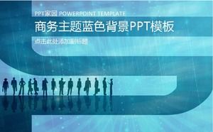 Modello PPT sfondo blu tema aziendale