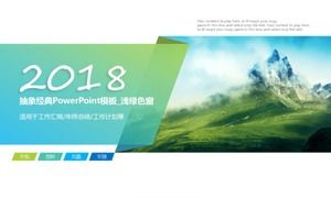 บทคัดย่อ Classic PowerPoint Template_Light Green Window
