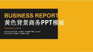 Template PPT bisnis latar belakang kuning