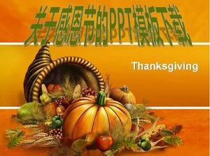 Download PPT template about Thanksgiving